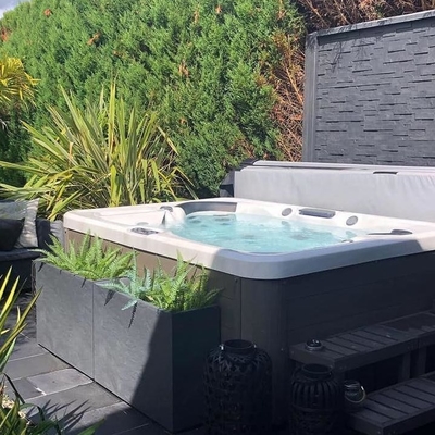 Ogród 5 miejsc Luksusowa automatyczna wanna do masażu Spa Wanna z hydromasażem na świeżym powietrzu