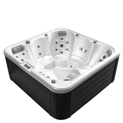 Akrylowa wanna na zewnątrz Spa na zamówienie Jacuzzi Spa na zewnątrz dla 6 osób Masaż Spa Woda w wannie z światłem LED