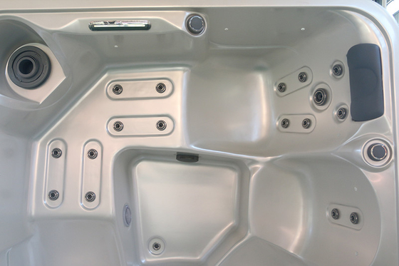 Biały 5-osobowy kącik akrylowy LED Light Hydrotherapy Hot Tub E-371S