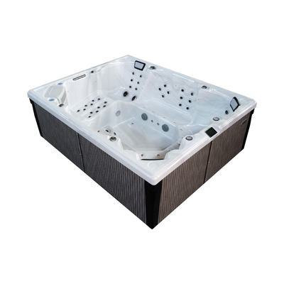 Elektryczna, prostokątna jacuzzi z 73 odrzutowcami i 16 odrzutowcami powietrznymi