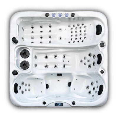 Deluxe Duża kwadratowa akrylowa wanna Whirlpool do jacuzzi