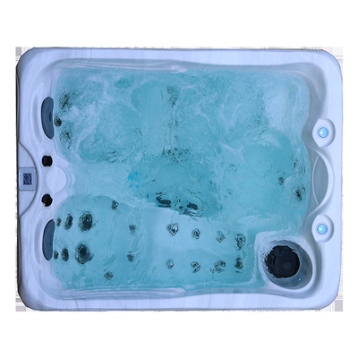 Mały rozmiar 3 osoby Wolnostojąca wanna z hydromasażem Outdoor Whirlpool Spa Wanna z diodą LED