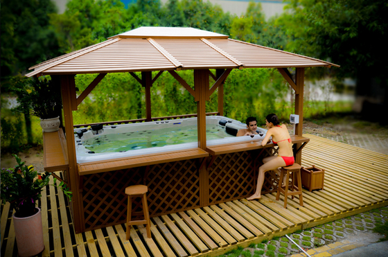 Luksusowy 10-osobowy basen akrylowy Outdoor Swim Spa Jacuzzi z diodą LED