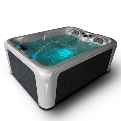 Wbudowane wolnostojące wanny z hydromasażem i zewnętrzne spa z oświetleniem LED