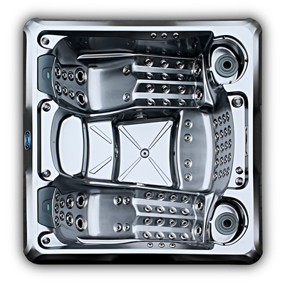 Balboa Control System Luksusowa akrylowa wanna z hydromasażem z lekkim wodospadem