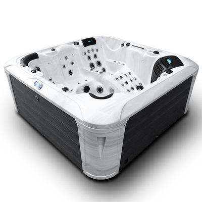 6 miejsc gospodarstwa domowego Pearl White Whirlpool Spa Wanna Zewnętrzne wanny z hydromasażem