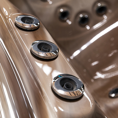 Akrylowe wanny z hydromasażem na świeżym powietrzu Dysze powietrzne Whirlpool Masaż Spa Wanna