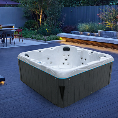 Balboa Control System Akrylowa 6-osobowa wanna z hydromasażem Masaż z hydromasażem Outdoor Spa