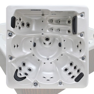 6 osób Leisure Spa Jacuzzi Outdoor Spa z podwodnym oświetleniem LED