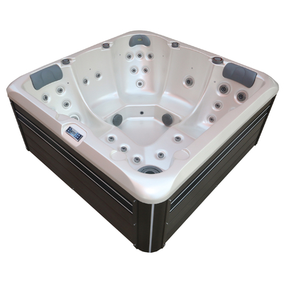 5-osobowa wanna z hydromasażem z hydromasażem Wanna spa na świeżym powietrzu z kolorowym światłem LED
