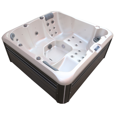 5-osobowa wanna z hydromasażem z hydromasażem Wanna spa na świeżym powietrzu z kolorowym światłem LED
