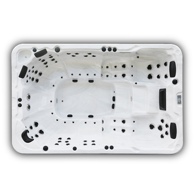 Luksusowy 10-osobowy basen akrylowy Outdoor Swim Spa Jacuzzi z diodą LED