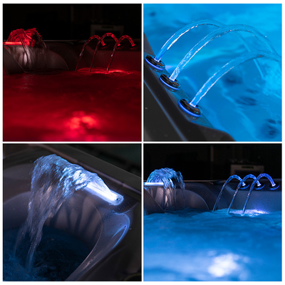 Round Hotel Whirlpool Wanna do masażu Hot Spring Spa Zewnętrzne wanny z hydromasażem