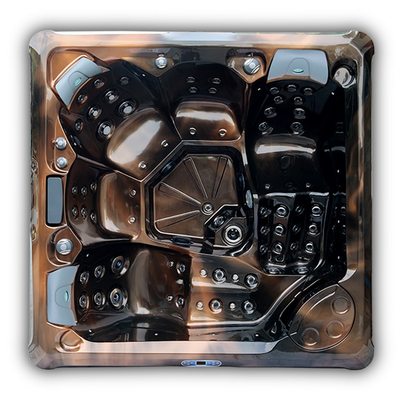 5 osób Whirlpool Masaż na świeżym powietrzu Wanna z hydromasażem Spa z 2 leżakami