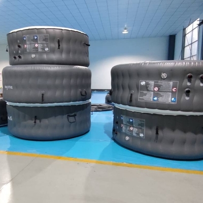 4 osoby Przenośna wanna z hydromasażem na świeżym powietrzu Nadmuchiwana wanna z hydromasażem