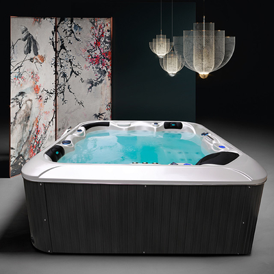 Masaż akrylowy Terapia z gorącą wanną Spa Jacuzzi Wanny do relaksu na świeżym powietrzu 5 osób