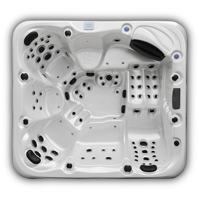 Przenośna 1 salonowa wanna na zewnątrz Mutil-Funtion Whirlpool Waterfall Spa Wanna z 5 miejscami siedzącymi Wanny z hydromasażem