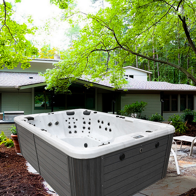 Akrylowy odkryty pływacki basen Spa Niekończący się basen Jacuzzi Outdoor SPA