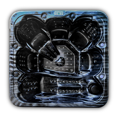 EUROPEAN Villa Luxury 6 Person Square Masaż na świeżym powietrzu Wanna z hydromasażem Spa