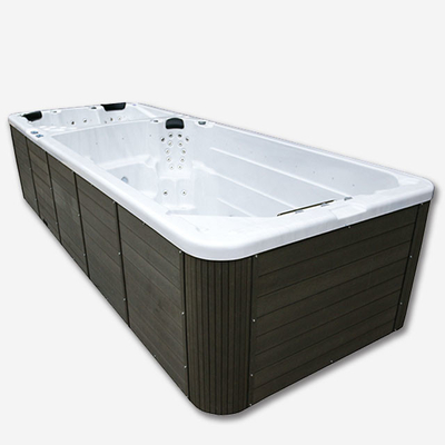 Luksusowy prostokątny basen spa 2 * 3KW ISO Zewnętrzny 10-osobowy Wanna z hydromasażem