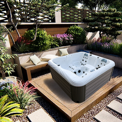 4 miejsca do kąpieli na zewnątrz Wanny z hydromasażem Wanna spa z bezprzewodowym Bluetooth