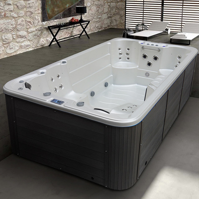 6 osób Zewnętrzny akrylowy system napędowy basenu Spa Niekończący się basen