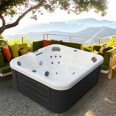 Perłowy biały 4 miejsca Whirlpool Wanny spa Masaż Wanny z hydromasażem na zewnątrz