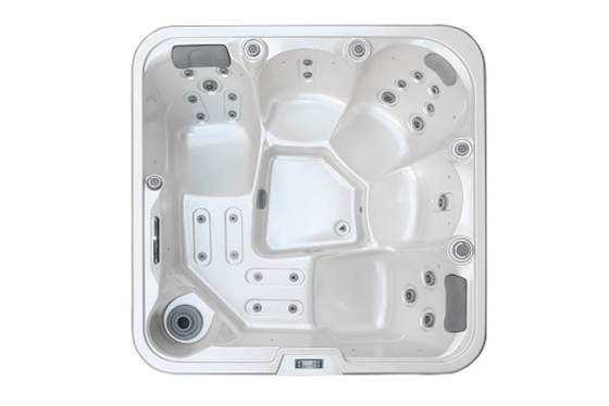 E-371S 2M * 2M Perłowa biała akrylowa wanna z hydromasażem do jacuzzi na świeżym powietrzu