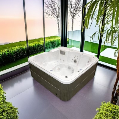 Akrylowa Whirlpool Spa Tub 6 osób Masaż na zewnątrz Gorąca wanna dla rodzinnej imprezy wypoczynkowej